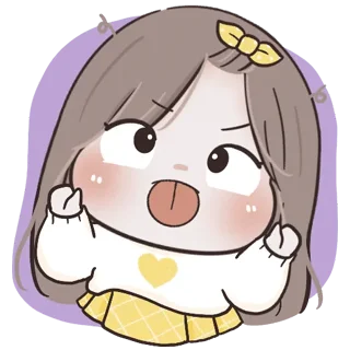 Sticker from baby chubby girl 6 — @darkestlace、