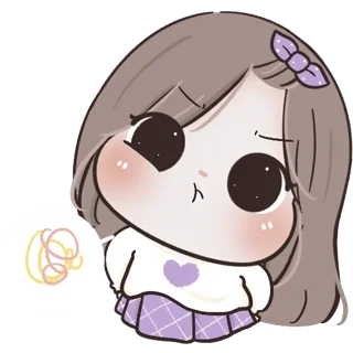 Sticker from baby chubby girl 6 — @darkestlace、