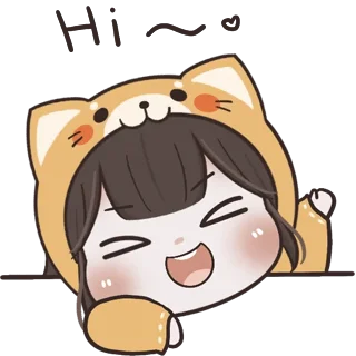 Sticker from baby chubby girl ft. meow @darkestlace