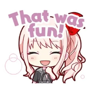 😊 emoji mizuki akiyama Telegram sticker 9 of 17