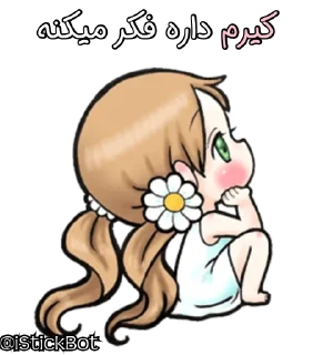 🤔 emoji @iStickBot 👈 استیکر شخصیتو بساز Telegram sticker 21 of 24