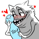 😍 emoji allosaurex dribble bits Telegram sticker 16 of 89