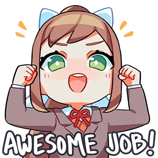 @GreySunders || Doki Doki Literature Club! sticker preview 1