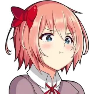 🙂 emoji ᴘᴜᴄʜᴇʀᴏ ᴀɴɪᴍᴇ ɢɪʀʟ Telegram sticker 19 of 28