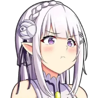 🙂 emoji ᴘᴜᴄʜᴇʀᴏ ᴀɴɪᴍᴇ ɢɪʀʟ Telegram sticker 23 of 28