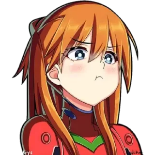 🙂 emoji ᴘᴜᴄʜᴇʀᴏ ᴀɴɪᴍᴇ ɢɪʀʟ Telegram sticker 16 of 28