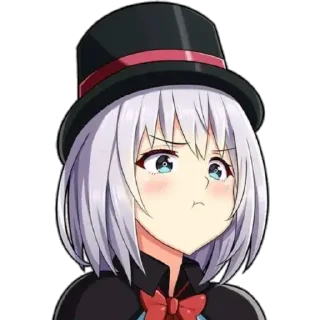 🙂 emoji ᴘᴜᴄʜᴇʀᴏ ᴀɴɪᴍᴇ ɢɪʀʟ Telegram sticker 6 of 28