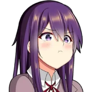 🙂 emoji ᴘᴜᴄʜᴇʀᴏ ᴀɴɪᴍᴇ ɢɪʀʟ Telegram sticker 15 of 28