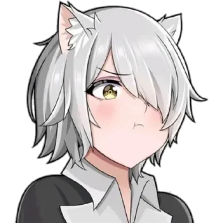 🙂 emoji ᴘᴜᴄʜᴇʀᴏ ᴀɴɪᴍᴇ ɢɪʀʟ Telegram sticker 12 of 28