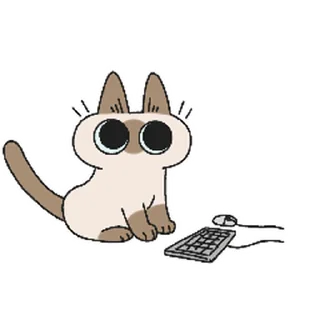 😊 emoji 打工人小豆泥 (暹羅貓小豆泥) @kal_pc Telegram sticker 3 of 16