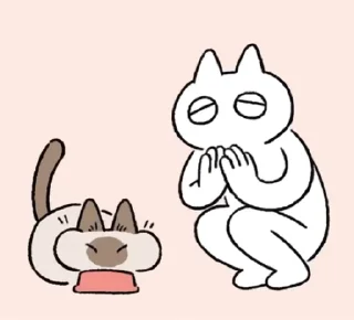 😊 emoji 暹羅貓小豆泥 (2) @kal_pc Telegram sticker 20 of 50