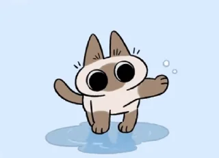 😊 emoji 暹羅貓小豆泥 (2) @kal_pc Telegram sticker 8 of 50