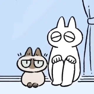 😊 emoji 暹羅貓小豆泥 (2) @kal_pc Telegram sticker 5 of 50