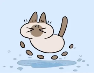 😊 emoji 暹羅貓小豆泥 (2) @kal_pc Telegram sticker 15 of 50