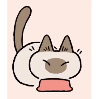 Sticker from 暹羅貓小豆泥 (2) @kal_pc