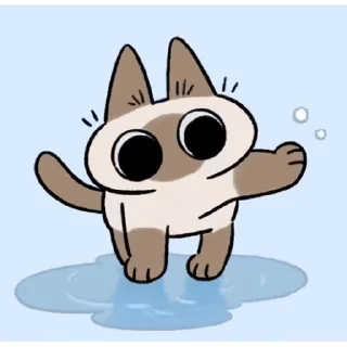 😊 emoji 暹羅貓小豆泥 (2) @kal_pc Telegram sticker 7 of 50
