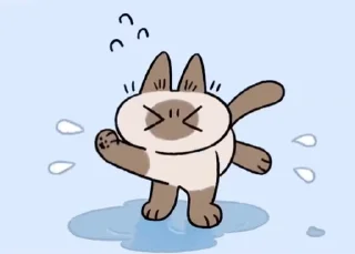 😊 emoji 暹羅貓小豆泥 (2) @kal_pc Telegram sticker 9 of 50