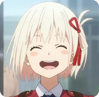 😄 emoji Lycoris Recoil ‣ @animestickersii Telegram sticker 19 of 114