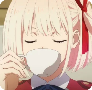 ☕️ emoji Lycoris Recoil ‣ @animestickersii Telegram sticker 16 of 114