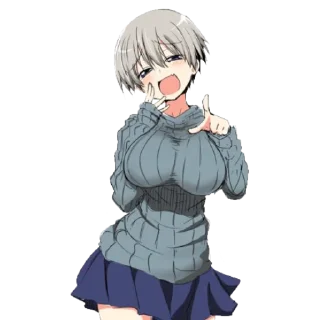 👉 emoji Uzaki-Chan Stickers by @Valitettava Telegram sticker 21 of 22