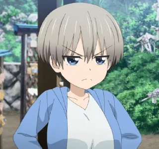 😠 emoji Uzaki-Chan Stickers by @Valitettava Telegram sticker 10 of 22