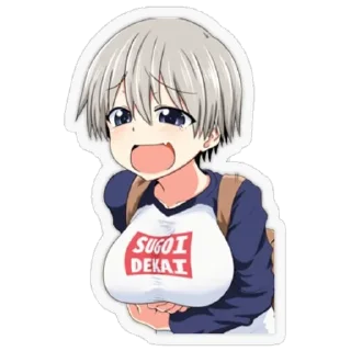 😂 emoji Uzaki-Chan Stickers by @Valitettava Telegram sticker 19 of 22