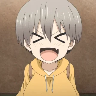 😆 emoji Uzaki-Chan Stickers by @Valitettava Telegram sticker 2 of 22