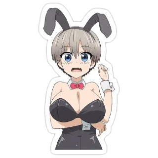 😨 emoji Uzaki-Chan Stickers by @Valitettava Telegram sticker 20 of 22