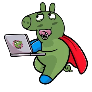 💸 emoji Baby Pepa Telegram sticker 8 of 8