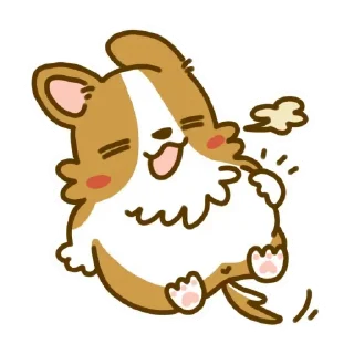 😊 emoji Lazy Corgi - Animated Telegram sticker 21 of 30