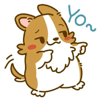 😊 emoji Lazy Corgi - Animated Telegram sticker 10 of 30