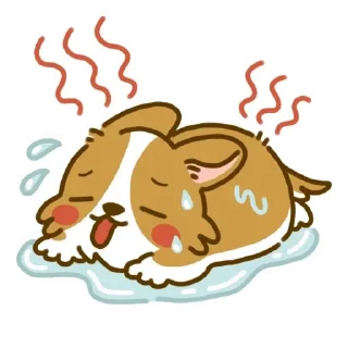 😊 emoji Lazy Corgi - Animated Telegram sticker 23 of 30