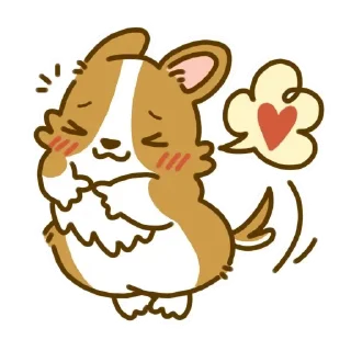 😊 emoji Lazy Corgi - Animated Telegram sticker 14 of 30
