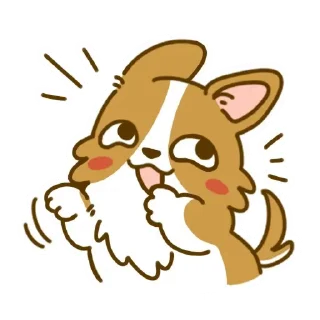 😊 emoji Lazy Corgi - Animated Telegram sticker 16 of 30