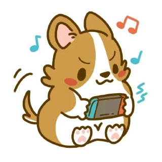 😊 emoji Lazy Corgi - Animated Telegram sticker 20 of 30