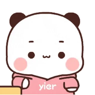 😊 emoji 一二第13彈 反轉版 (熊貓一二) @kal_pc Telegram sticker 15 of 24