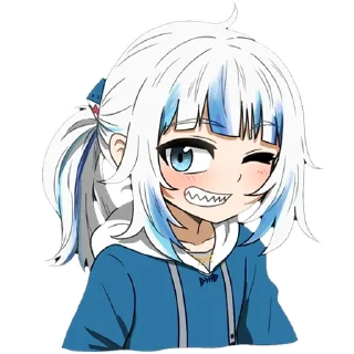 😉 emoji Gura by MonyDestructiva Telegram sticker 16 of 120