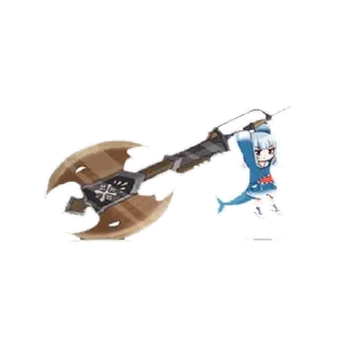 🪓 emoji Gura by MonyDestructiva Telegram sticker 24 of 120