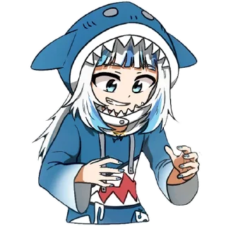 😁 emoji Gura by MonyDestructiva Telegram sticker 11 of 120