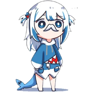 🥸 emoji Gura by MonyDestructiva Telegram sticker 22 of 120
