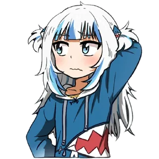 🤔 emoji Gura by MonyDestructiva Telegram sticker 10 of 120