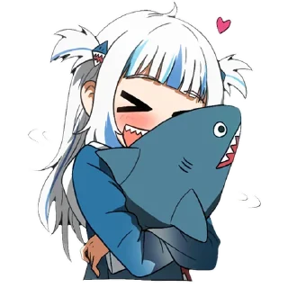 😍 emoji Gura by MonyDestructiva Telegram sticker 5 of 120