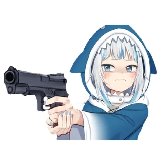 🔫 emoji Gura by MonyDestructiva Telegram sticker 18 of 120