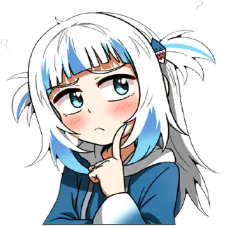 🤔 emoji Gura2 by MonyDestructiva Telegram sticker 8 of 32