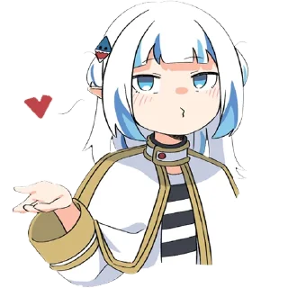 😘 emoji Gura2 by MonyDestructiva Telegram sticker 19 of 32