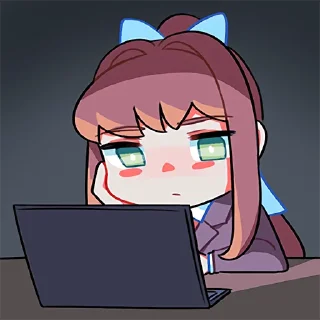 Sticker from DDLC