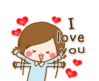 👩‍❤️‍👨 emoji Lovely couple @Mycute_stickers Telegram sticker 15 of 29