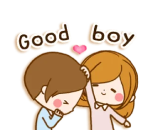 👩‍❤️‍👨 emoji Lovely couple @Mycute_stickers Telegram sticker 13 of 29