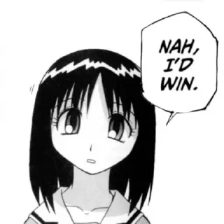 💇 emoji azumanga daioh Telegram sticker 14 of 23