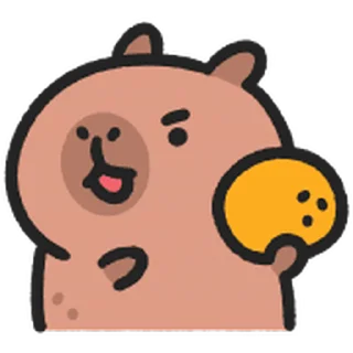 Sticker from 小水豚 動態表情貼 @kal_pc